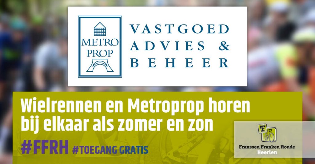 Wielrennen en Metroprop horen bij elkaar!