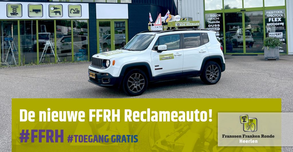 Nieuwe reclameauto Franssen Franken Ronde