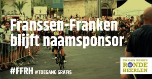 Franssen-Franken blijft naamsponsor van de Franssen Franken Ronde Heerlen!